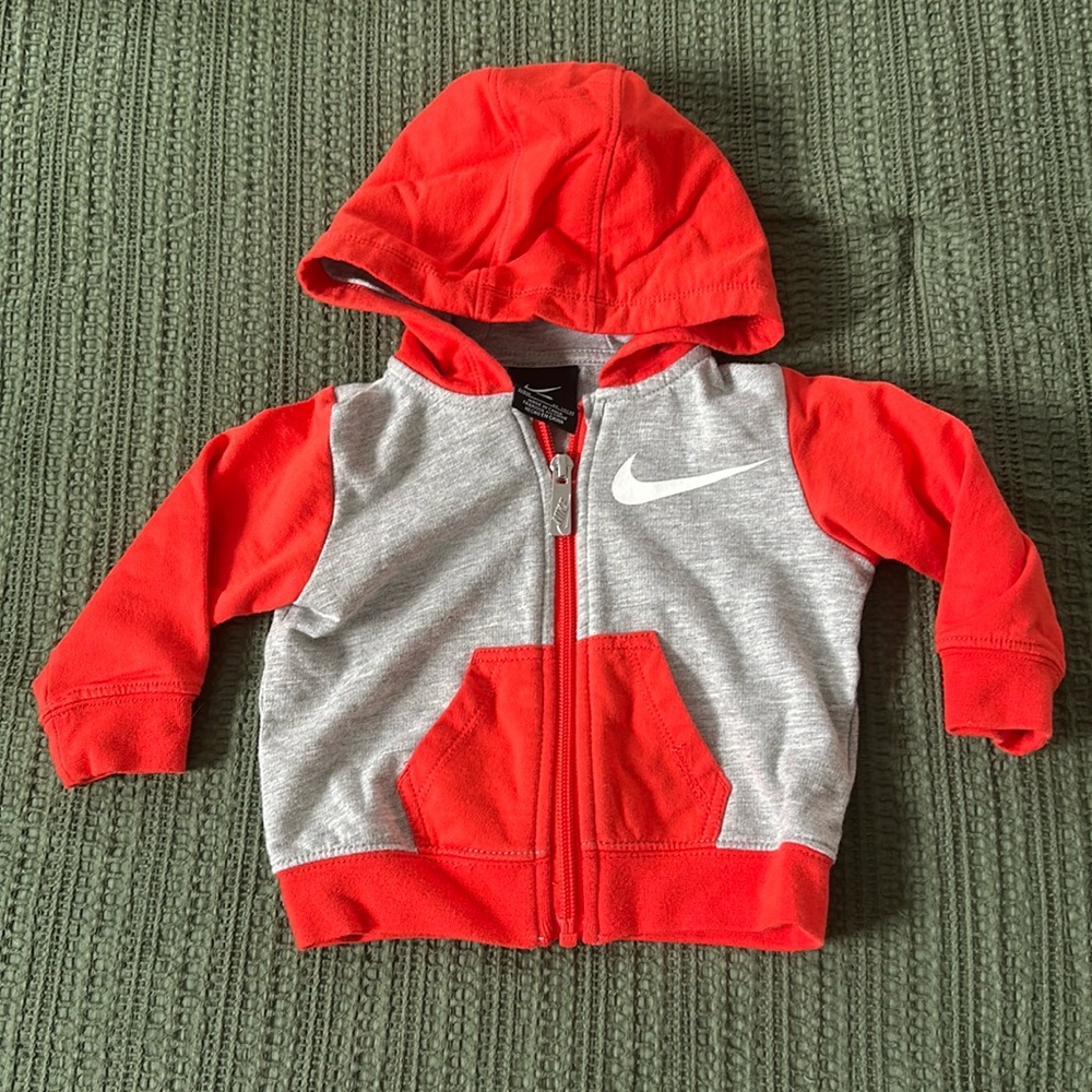 Nike Zip-Up Sweatshirt, 3-6m